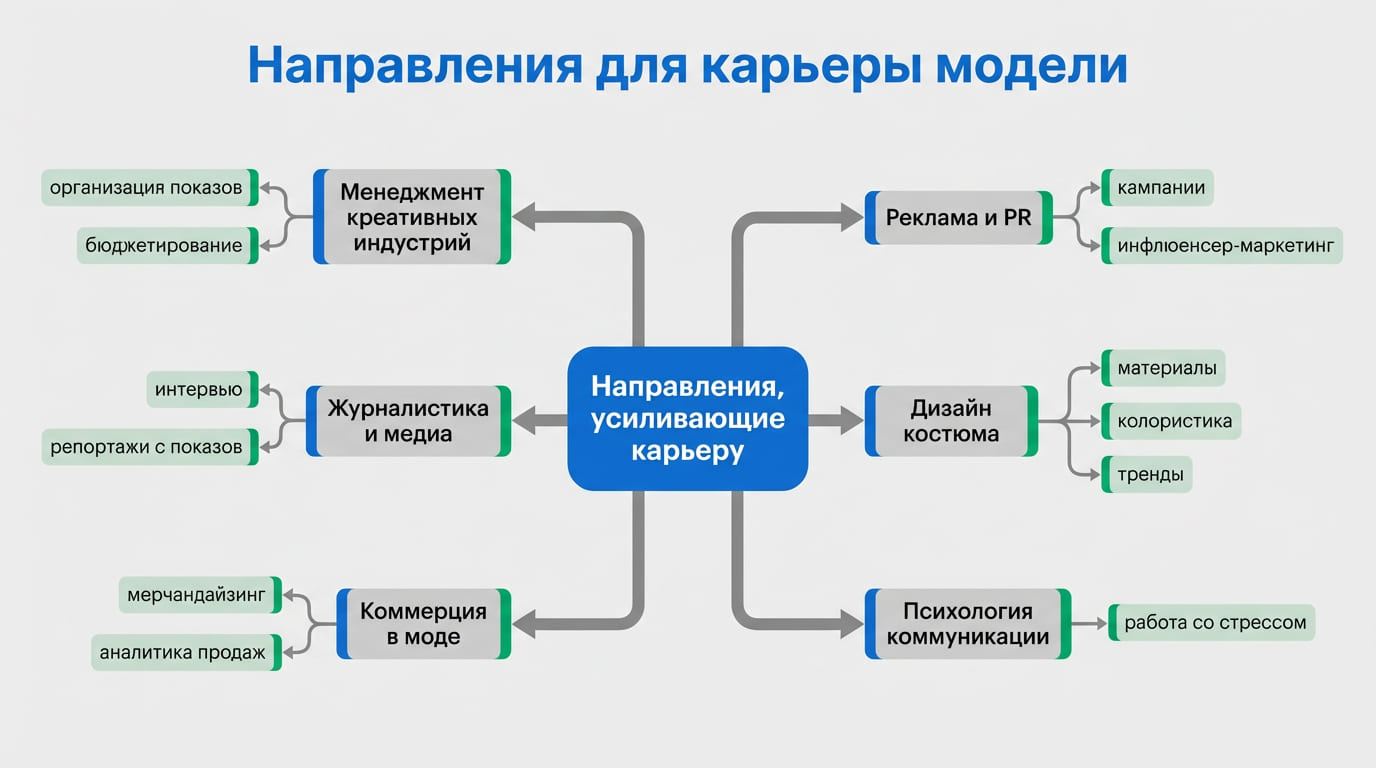 направления для карьеры модели